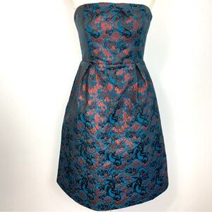 Anthropologie Paprika Brocade Dress by Leifnotes, Size 6